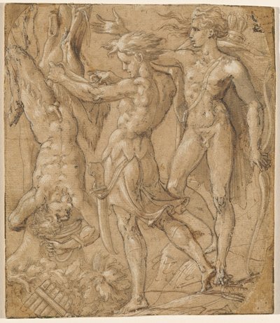 मार्सियास का फड़कना द्वारा Parmigianino