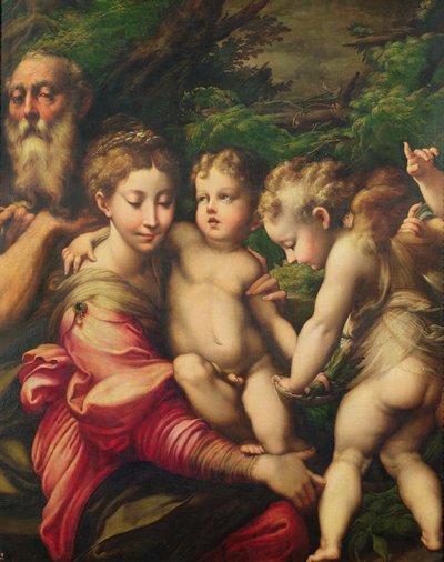 पवित्र परिवार (मिस्र की उड़ान पर विश्राम) 1524 द्वारा Parmigianino