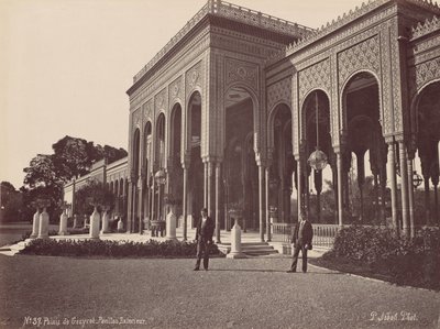 गेज़ीरेट पैलेस, बाहरी मंडप, 1870। द्वारा पास्कल सेबा