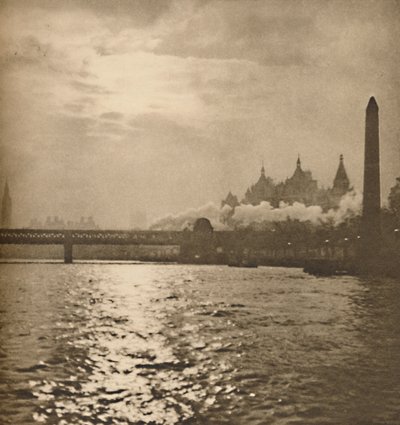 जहां द आयरन रोड टू डोवर क्रॉस द रिवर, c1935। द्वारा पैटर्सन