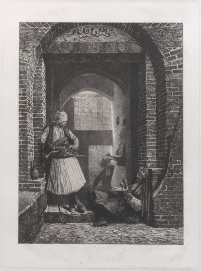 काहिरा में अर्नौट गार्डहाउस, 1868, 1868। द्वारा पॉल एडोल्फ राजोन