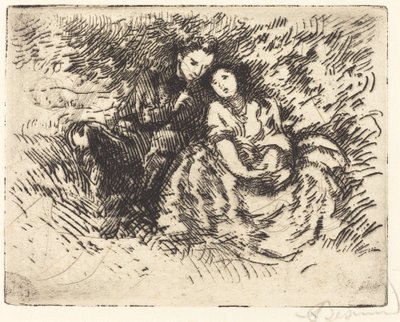 कामुक बातचीत बातचीत amoreuse, 1913। द्वारा पॉल अल्बर्ट बेसनार्ड