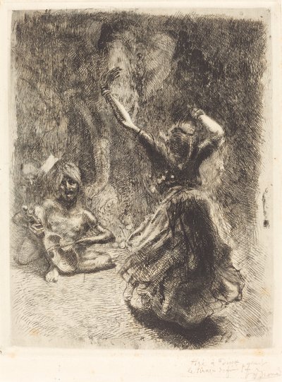 तंजौर ला बयाडेरे डी तंजौर का नर्तक, 1914। द्वारा पॉल अल्बर्ट बेसनार्ड