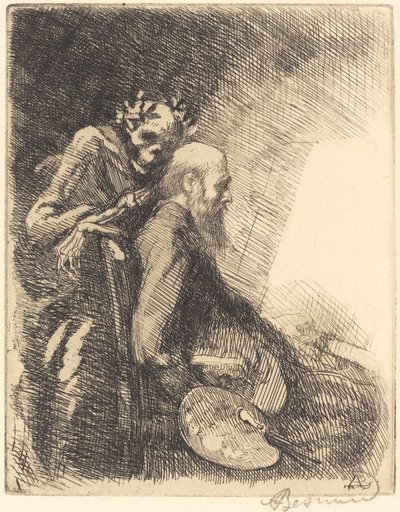 टू डिमांडिंग डिमांडिंग, 1900। द्वारा पॉल अल्बर्ट बेसनार्ड