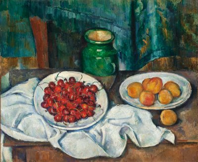 फिर भी लाइफ विद चेरी एंड पीच, 1885-7 द्वारा Paul Cézanne