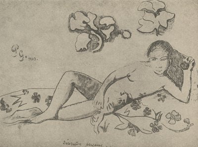 सजावटी चित्र, 1936। द्वारा पॉल गाउगिन