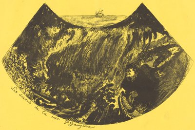 ड्रामा ऑफ़ द सी: अ डिसेंट इनटू द मैल्स्ट्रॉम लेस ड्राम्स डे ला मेर, 1889। द्वारा पॉल गाउगिन