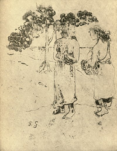 आरेखण, 1936 द्वारा पॉल गाउगिन