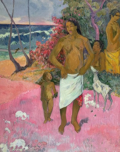 समुद्र के किनारे चलो। 1902 द्वारा पॉल गाउगिन