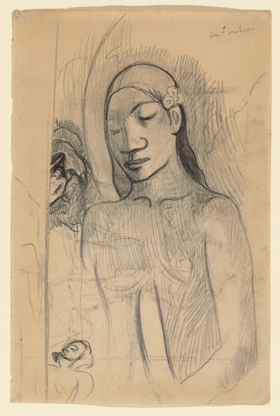 ताहितियन चित्रा, c.1895-96 द्वारा पॉल गाउगिन