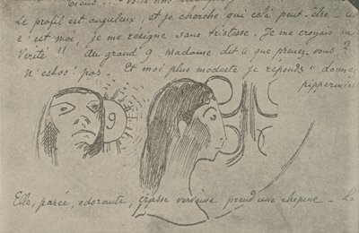 प्रोफाइल एंगुलर, 1936 है द्वारा पॉल गाउगिन
