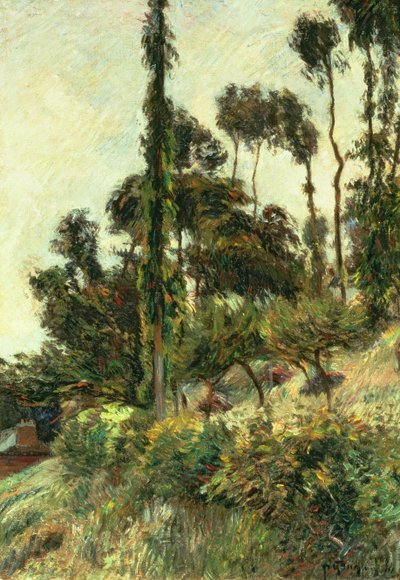 द साइड ऑफ द हिल, 1884 द्वारा पॉल गाउगिन