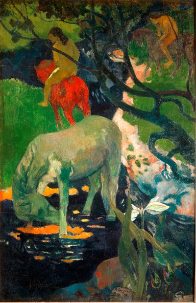 सफेद घोड़ा (कैनवास पर तेल द्वारा Paul Gauguin