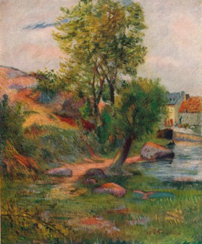 विलो द एवेन द्वारा, 1888, 1938 द्वारा पॉल गाउगिन
