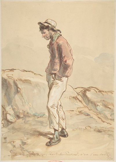 तट पर खड़ा एक नाविक, 1859-60। द्वारा पॉल गवरानी