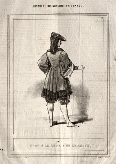 फ्रांस में वेशभूषा का इतिहास: एक व्यक्ति, 1843 के बाद। द्वारा पॉल गवरानी