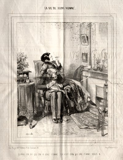 द लाइफ ऑफ़ यंग मैन, 1842। द्वारा पॉल गवरानी