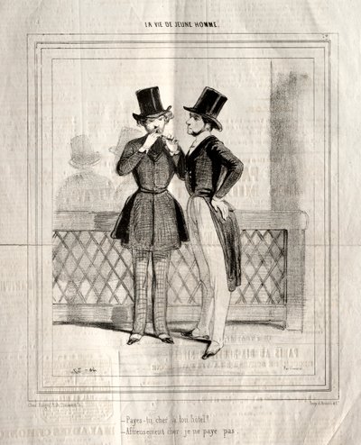 द लाइफ ऑफ़ ए यंग मैन, 1842। द्वारा पॉल गवरानी