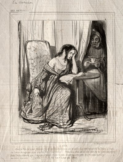 द एक्ट्रेसेस: द रोल, 1843। द्वारा पॉल गवरानी