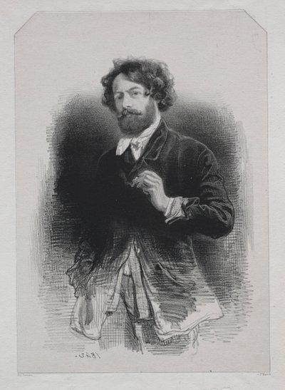 सेल्फ-पोर्ट्रेट, 1842। द्वारा पॉल गवरानी