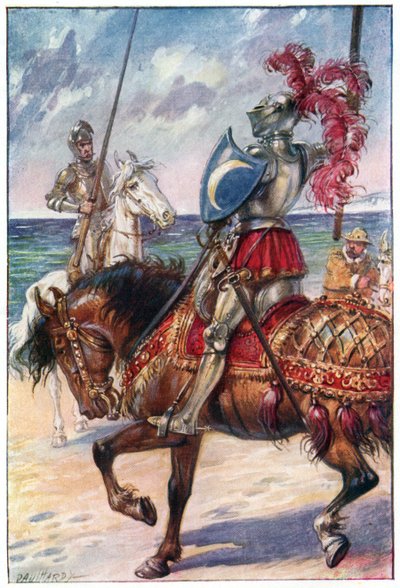द गो ऑफ़ द मून, नाइट ऑफ द एडवेंचर्स, डॉन एडवेंचर्स ऑफ डॉन क्विक्सोट, 1911 में प्रकाशित जी। द्वारा पॉल हार्डी