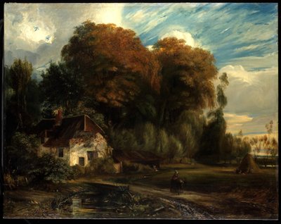 कॉम्पीटेकर के कॉटेज ऑफ़ द जंगल, 1826 में द्वारा Paul Huet