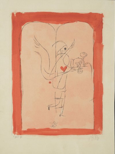 ए जीनियस सर्व ए स्माल ब्रेकफास्ट, 1920। द्वारा Paul Klee