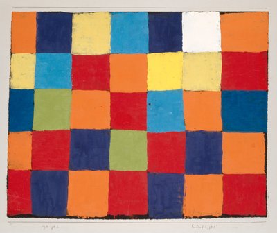 कलर टेबल क्यू 1, 1930। द्वारा Paul Klee