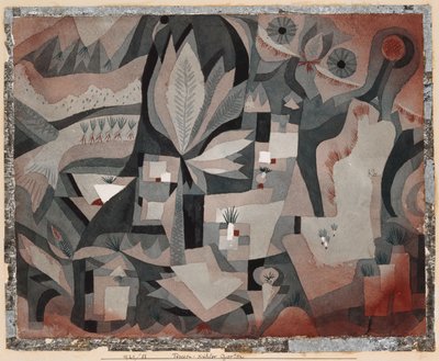ड्राई-कूल गार्डन, 1921। द्वारा पॉल क्ले