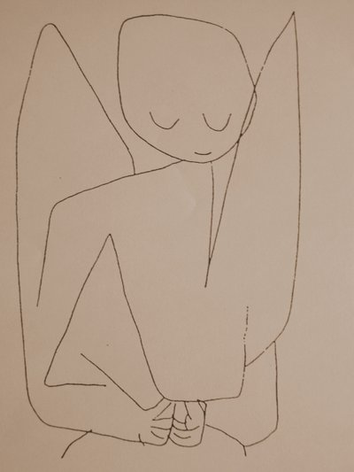 भुलक्कड़ एंजेल फोर्जफुल एंजल, 1939 द्वारा Paul Klee