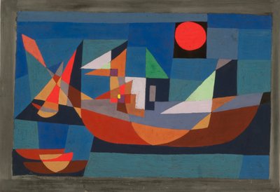 जहाजों पर आराम, 1927। द्वारा Paul Klee