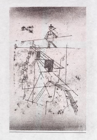 टाइट्रोप वॉकर, 1923। द्वारा पॉल क्ले