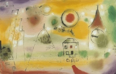 सर्दियों का दिन, दोपहर से कुछ देर पहले। 1922 द्वारा Paul Klee