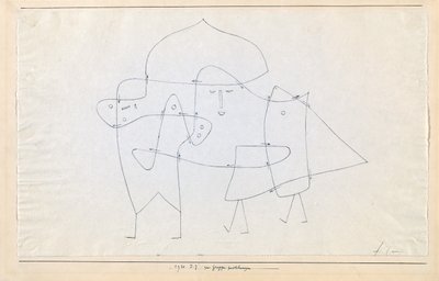 समूह को enlacés en un groupe, 1930 को बंद कर दिया। द्वारा पॉल क्ले