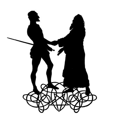 Faust और Mephistopheles (उत्कीर्णन) द्वारा पॉल कोनवेका