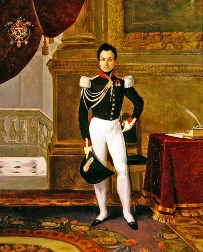 मार्क्विस क्लाउड डी मैग्नी डी'ऑस्टियानो का पोर्ट्रेट, c.1830 (कैनवास पर तेल) द्वारा पॉल लेकोमटे