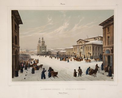 1840 के दशक में मास्को में नोबेलिटी हाउस की सभा द्वारा पॉल मैरी रौसेल