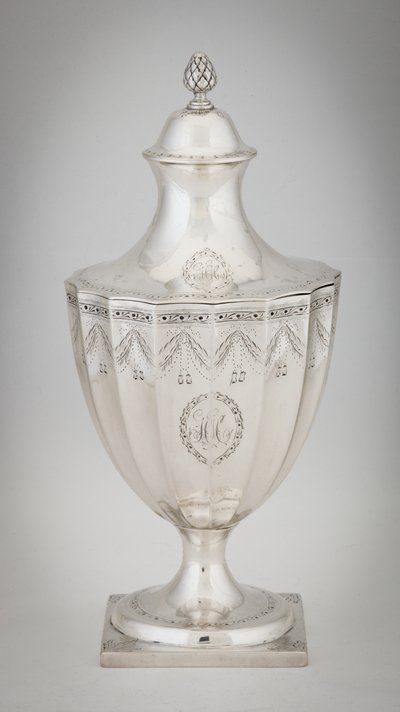चीनी कलश, c.1795 (चांदी) द्वारा पॉल रेवरे
