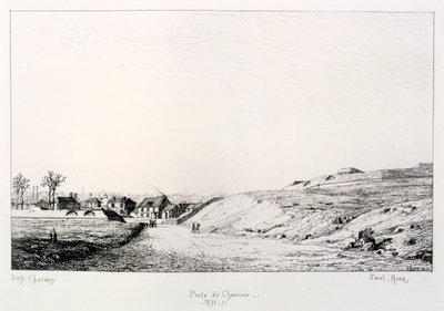 Poste de Charonne, पेरिस की घेराबंदी, 1870-1871 द्वारा पॉल रॉक्स
