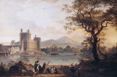 कैर्नारवोन कैसल, 1790s द्वारा पॉल सैंडबी