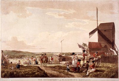ब्लैकहीथ, ग्रीनविच, लंदन, 1780 पर पड़ाव। द्वारा पॉल सैंडबी