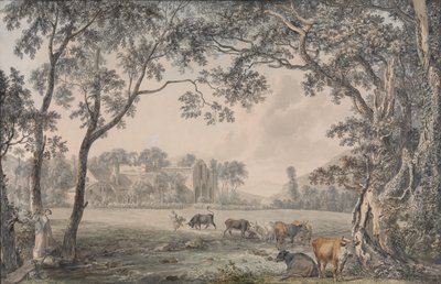 वैली क्रॉस एबे, डेनबिशशायर, 1770-79। द्वारा पॉल सैंडबी