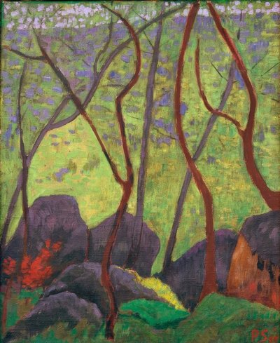ह्यूएलगैट के जंगल में चट्टानें द्वारा Paul Sérusier