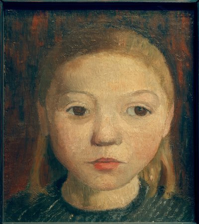 पी। मोदरसन-बेकर, लड़की का सिर द्वारा Paula Modersohn Becker