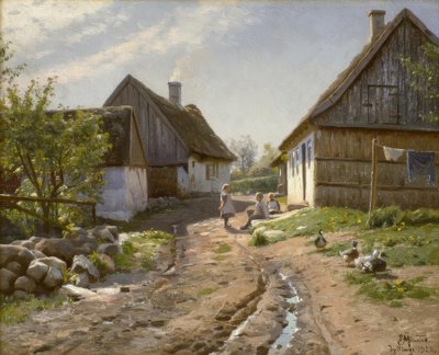 खेत में द्वारा Peder Monsted