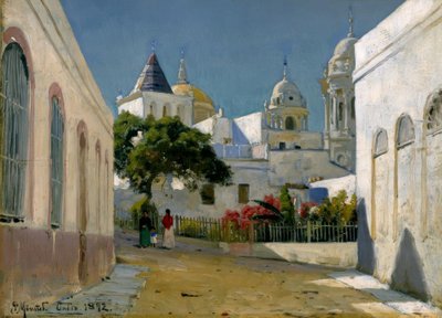 कैडिज़ में सिटीस्केप द्वारा Peder Monsted