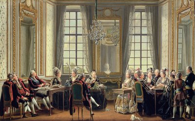 Drottningholms पैलेस में वार्तालाप, 1779 द्वारा पीहर हिलस्ट्र्राम