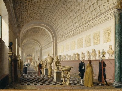 रॉयल पैलेस, स्टॉकहोम, 1796 में रॉयल म्यूज़ियम की इनर गैलरी द्वारा पीहर हिलस्ट्र्राम