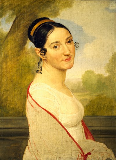टेरेसा टैम्ब्रोनी क्यूटी का पोर्ट्रेट, c.1815 (कैनवास पर तेल) द्वारा पेलागियो पलागी