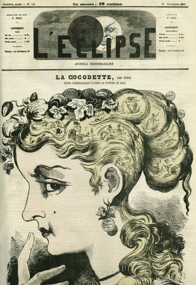 कोकोडेट, गैल सिस्टम से फ्रेनोलॉजी का एक अध्ययन। पेपिन द्वारा "" L'Eclipse" में कवर, 22 नवंबर द्वारा Pepin